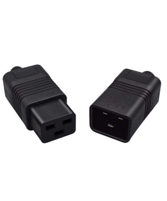 Adpatador de energia AC macho y hembra C19 a C20