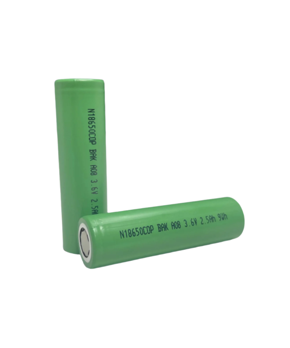 Bateria recargable BAK 18650 3.6V 2500mah 30A