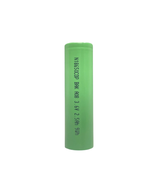 Bateria recargable BAK 18650 3.6V 2500mah 30A
