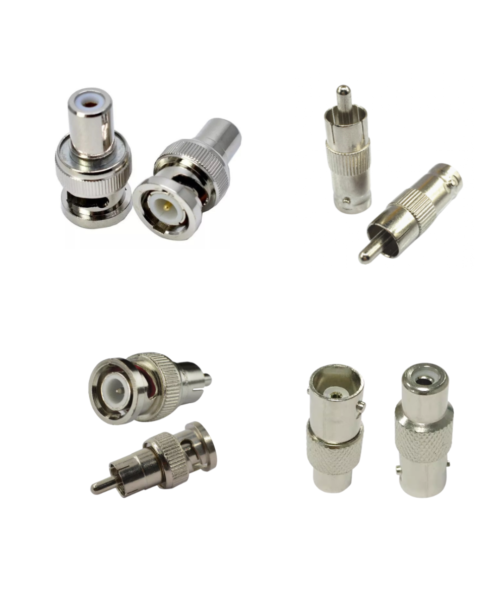 Conector BNC macho a RCA hembra / BNC hembra a RCA Macho