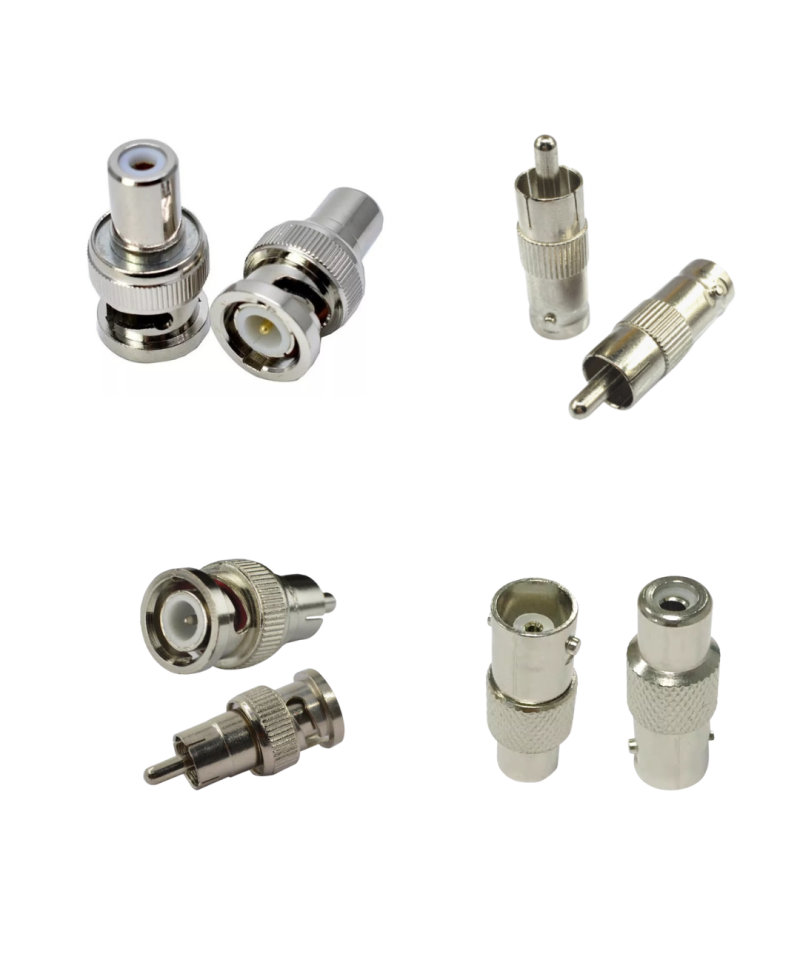 Conector BNC macho a RCA hembra / BNC hembra a RCA Macho