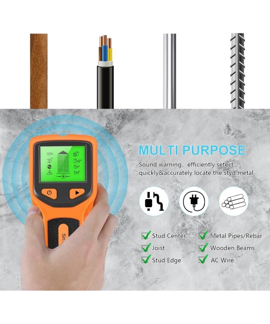 Detector de cables bajo pared 5 en 1 HW430