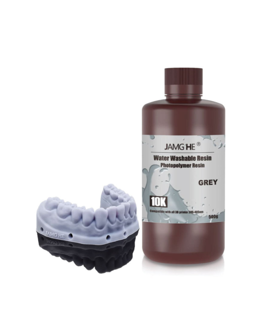 Resina  JAMG HE 500g 10K para impresoras 3D Lavable Gris