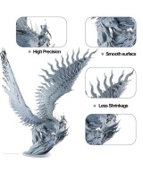 Resina  JAMG HE 500g 10K para impresoras 3D Lavable Gris