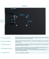 pantalla tactil 10.1 capacitiva HDMI pantalla 1280x800 para Raspberry Pi 5/4/3B