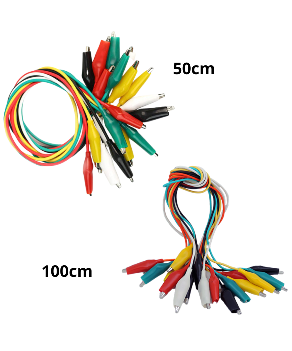 Cables para pruebas punta lagartija a lagartija (2U)