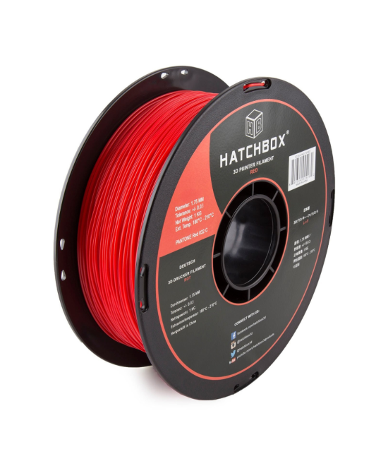 Filamento Flexible PETG Hatchbox 1.75mm 2.2 Lb