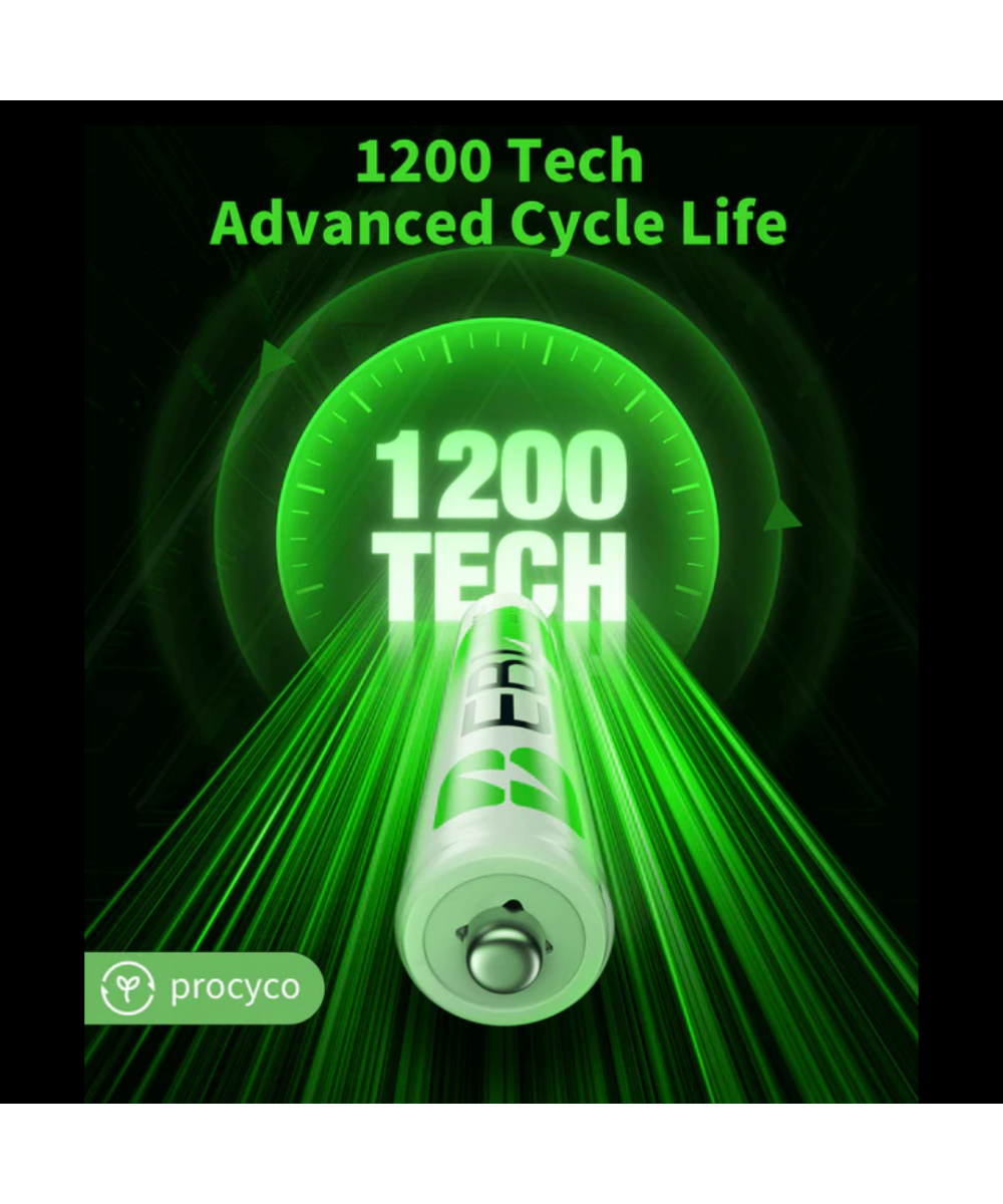 Baterías Recargables AAA 1100mAh EBL (4U)