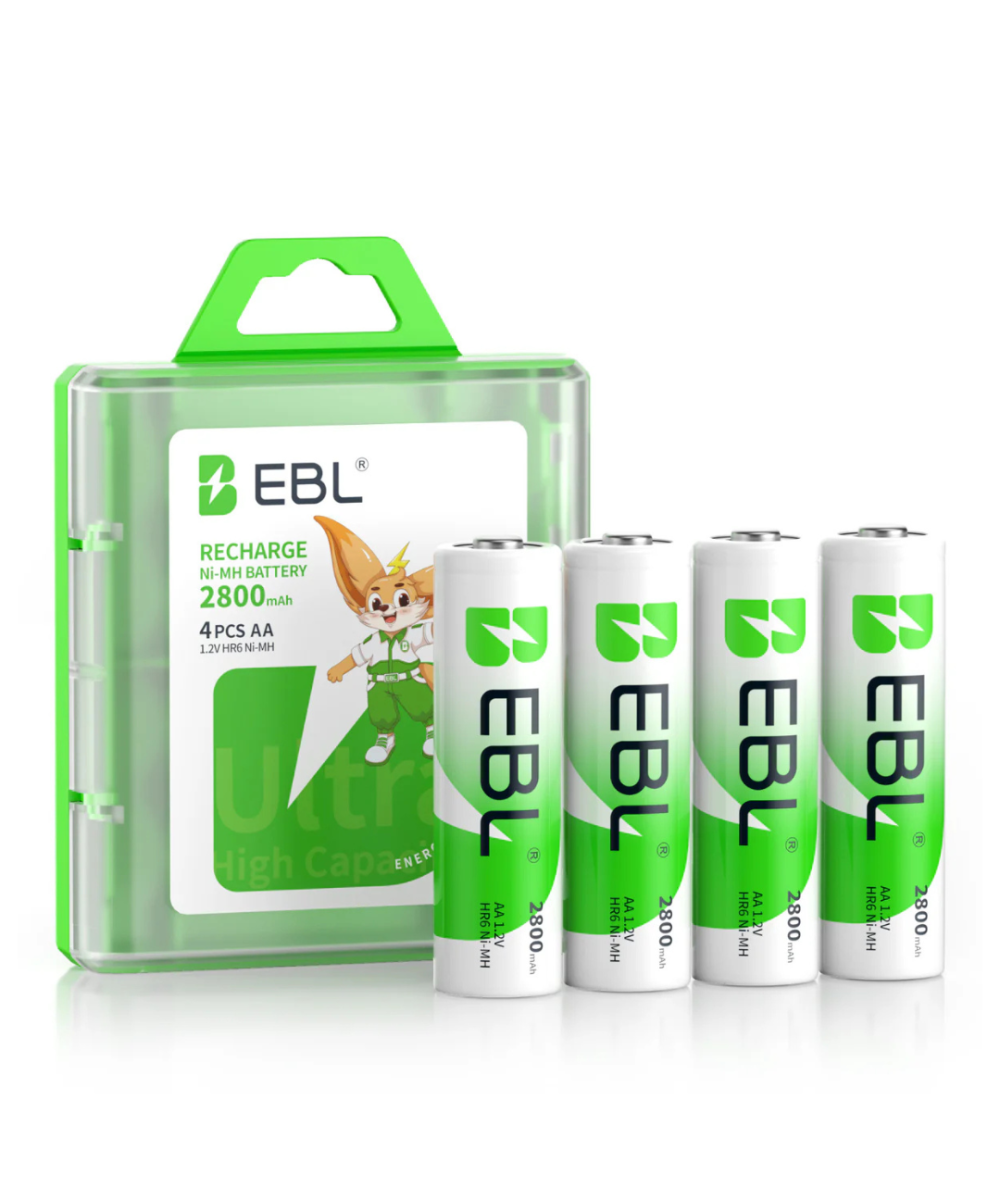 Baterias Recargables AA 2800mAh EBL (4U)