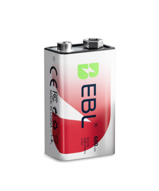 Bateria recargable de 9V EBL 600MAH