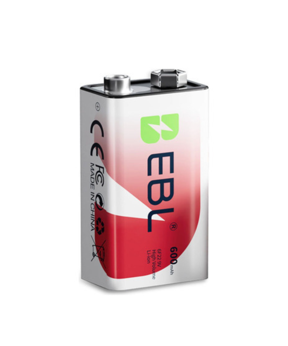 Bateria recargable de 9V EBL 600MAH