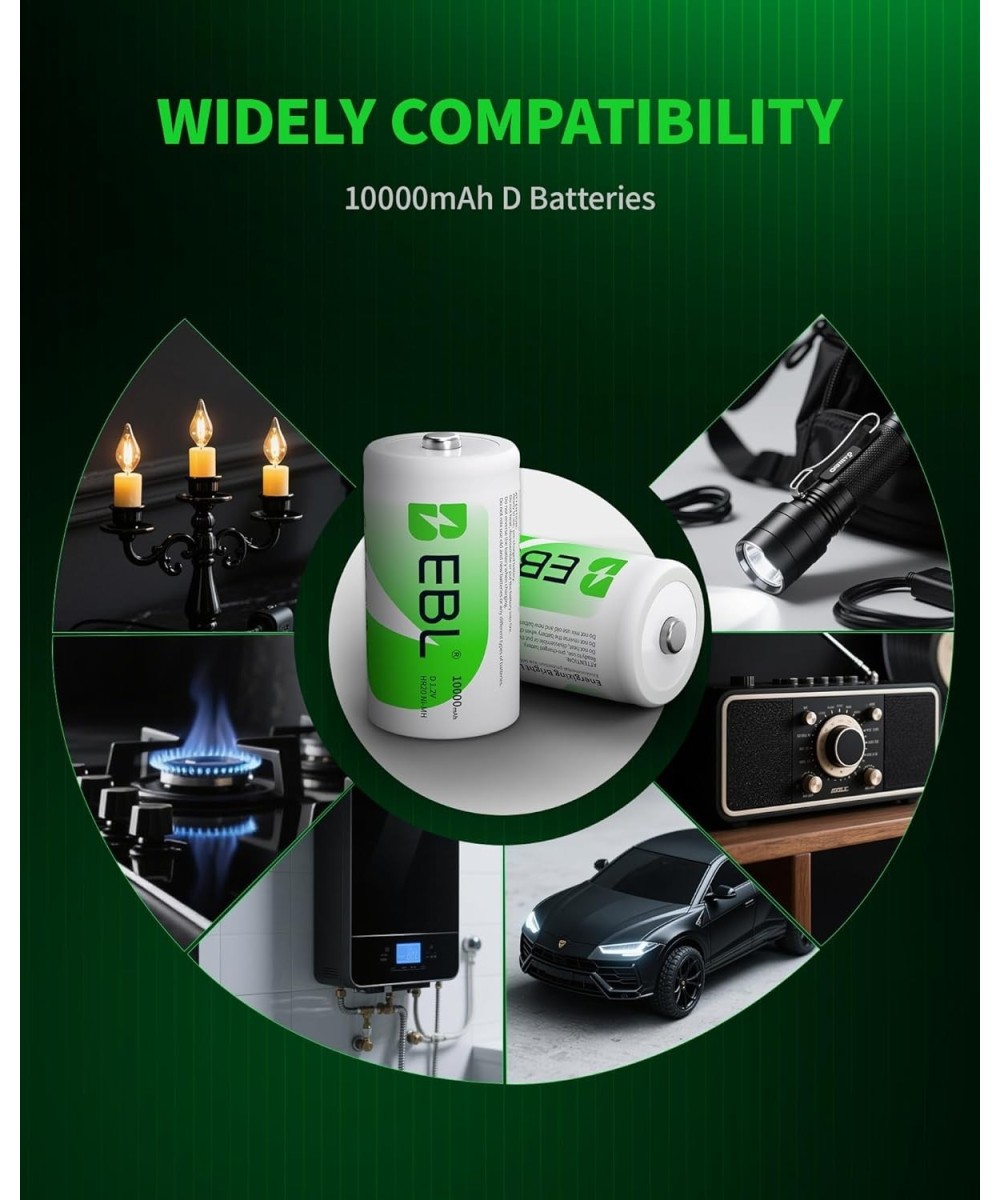 Bateria recargable tipo C de 1.2V EBL 5000mAh