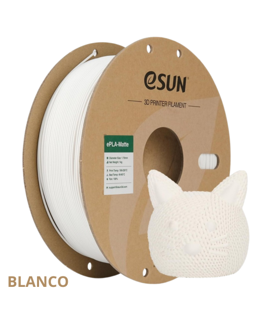 FILAMENTO PLA+ MATTE ESUN 1.75MM 1KG