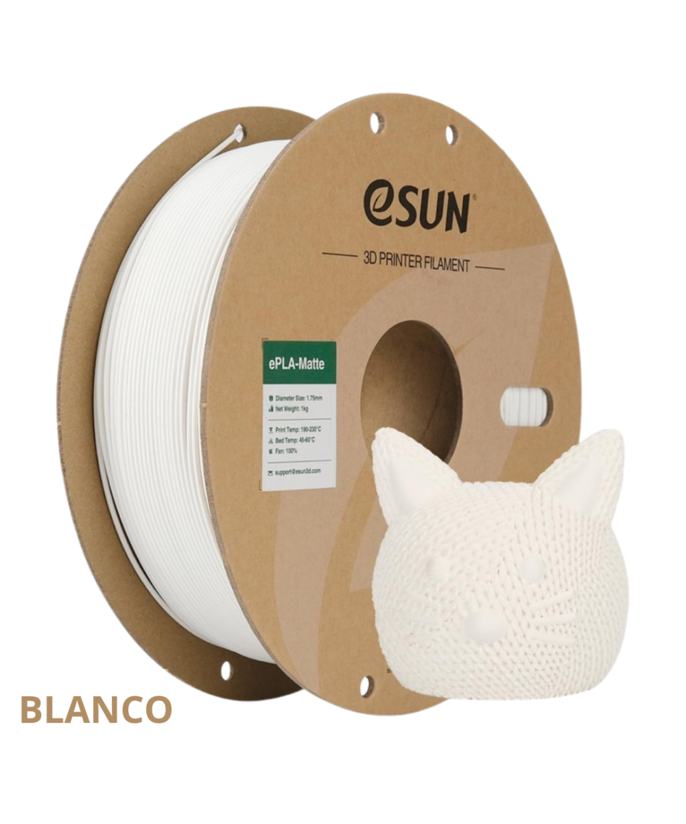 FILAMENTO PLA+ MATTE ESUN 1.75MM 1KG