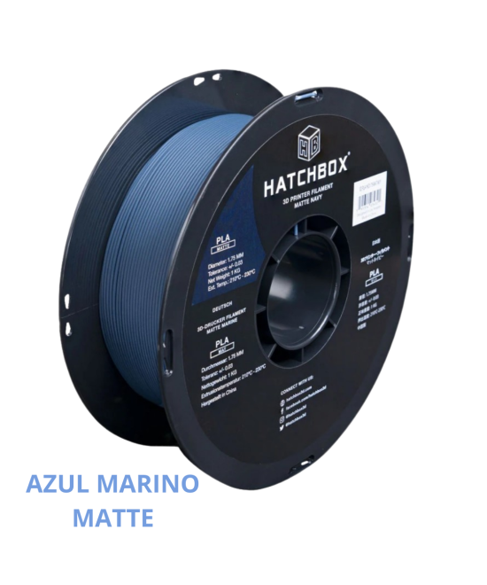Filamento PLA Matte Hatchbox 1.75mm 2.2 lb