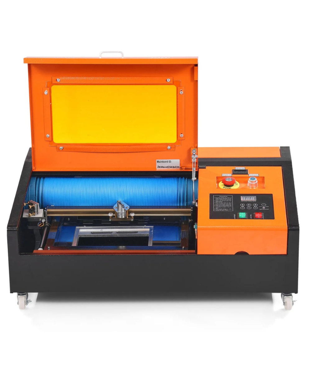 Grabadora y cortadora laser VEVOR 40W CO2 8 X 12 PULGADAS