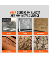 Grabadora y cortadora laser VEVOR 40W CO2 8 X 12 PULGADAS