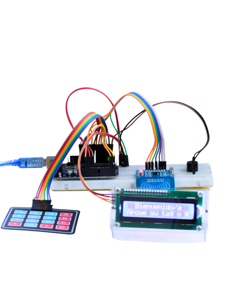 Control de Acceso RFID con teclado matricial