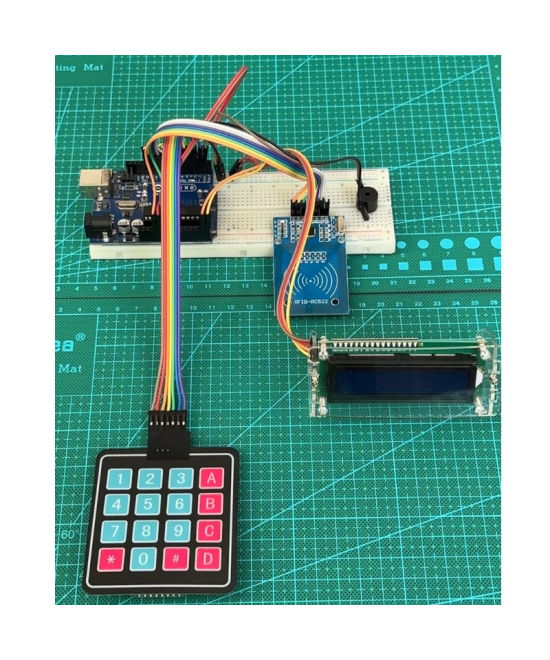 Control de Acceso RFID con teclado matricial