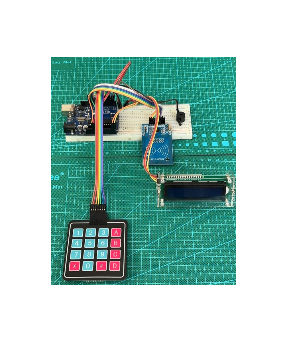 Control de Acceso RFID con teclado matricial