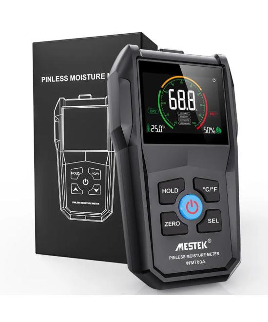 Medidor de humedad sin pines (Higrometro) Mestek WM700A
