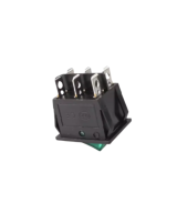 Interruptor basculante doble KCD6-202N-6P de 6 pines verde y rojo