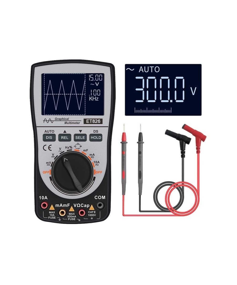 Multimetro y Osciloscopio 2 en 1 ET826