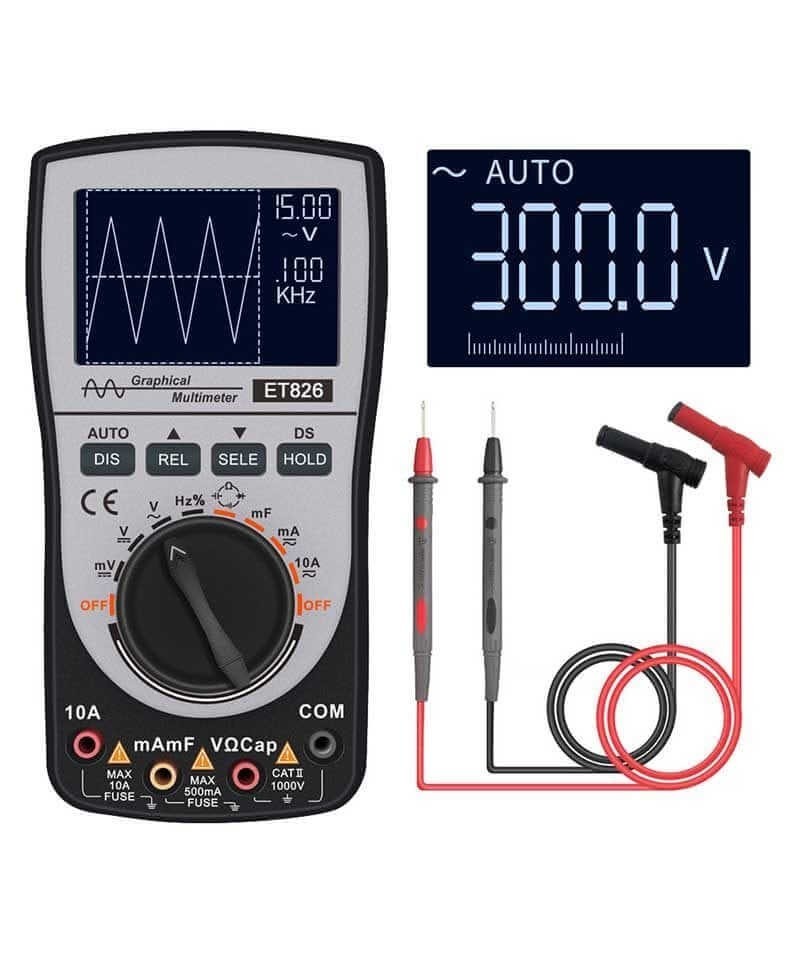 Multimetro y Osciloscopio 2 en 1 ET826