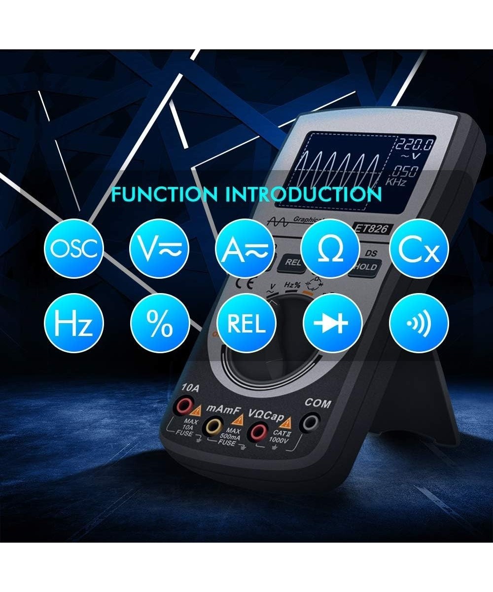 Multimetro y Osciloscopio 2 en 1 ET826