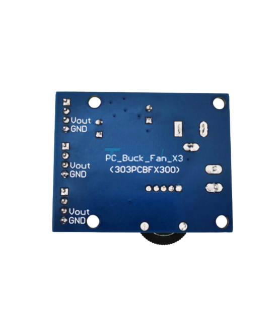 Modulo controlador de velocidad de ventilador reductor de tres canales 12V 3A