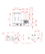 Motor DC con motorreductor 100RPM 6V - 12V