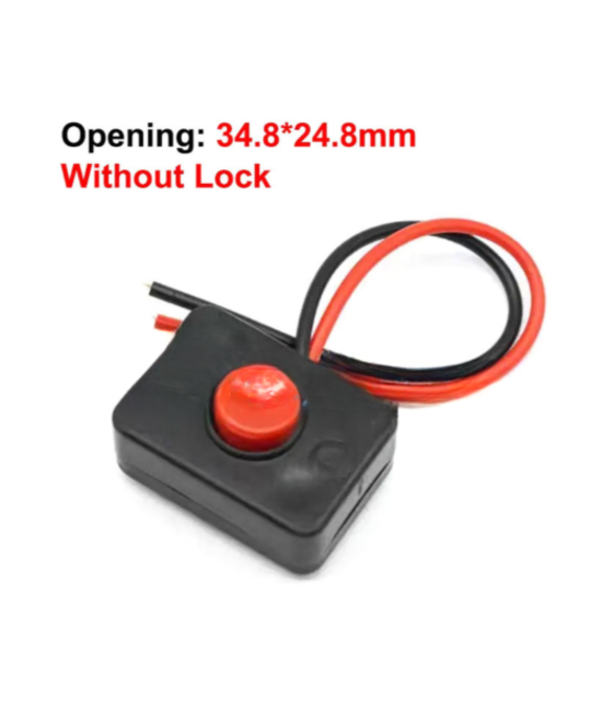 Boton pulsador 34.8 x 24.8mm NO