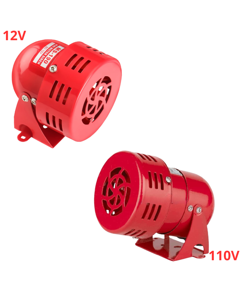 Mini Sirena de motor MS-190 12V-110V