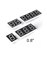 Display Digital Rojo de 0.8 pulgadas 1/2/3/4 digitos anodo comun
