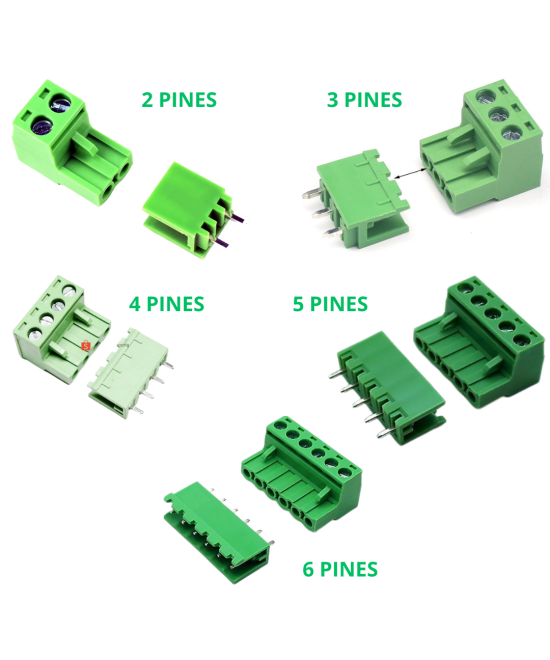 Terminal de bloque enchufable de 5.08 mm 2-6 Pines