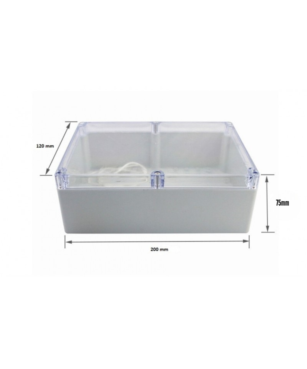 Caja Plastica Impermeable para Electronica 200x120x75mm / 283X100X59MM