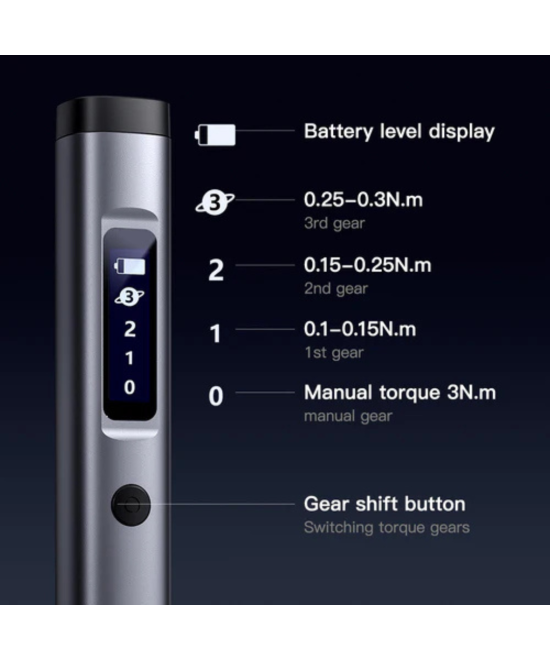 Kit de destornillador de precision recargable 57 en 1