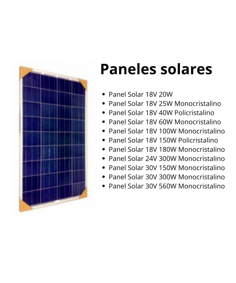 Panel Solar 18-36V 20-540W