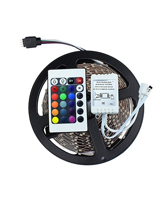 Tira LED RGB 5050 12V IP67 Impermeable multicolor 5 metros