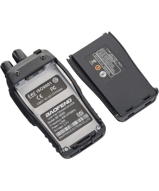 KIT DE 2 WALKIE TALKIE 888S DE LARGO ALCANCE 5KM Baofeng