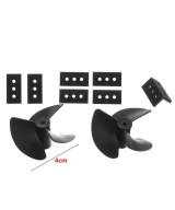 Par de motores y chassis para barco RC