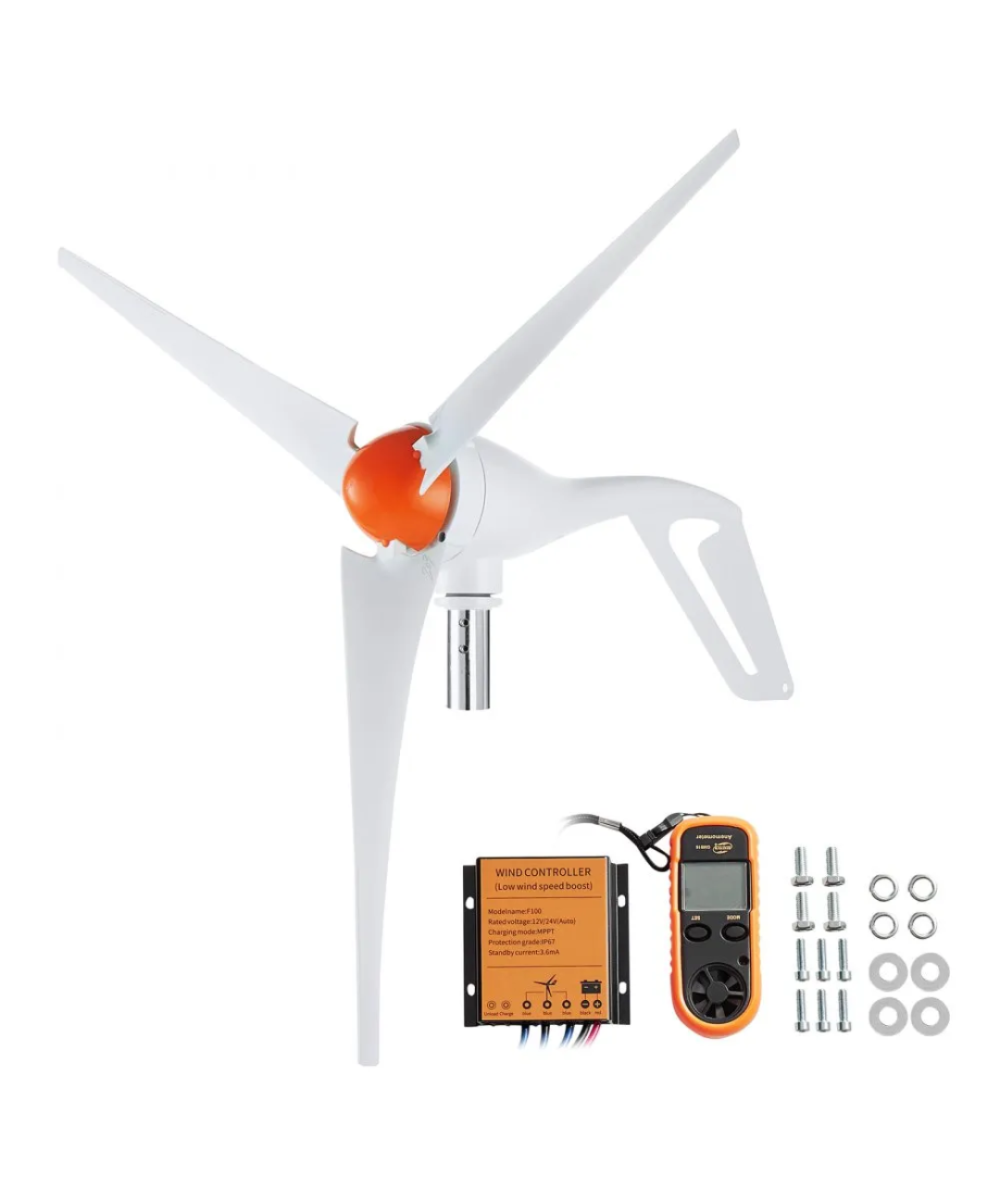 Generador de viento 500W 12V Aerogenerador 3 aspas VEVOR