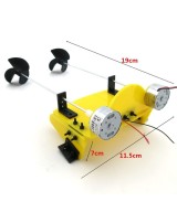 Par de motores y chassis para barco RC