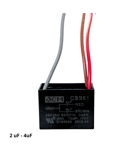 Capacitor de arranque CBB61 250v 3, 4 y 5 cables