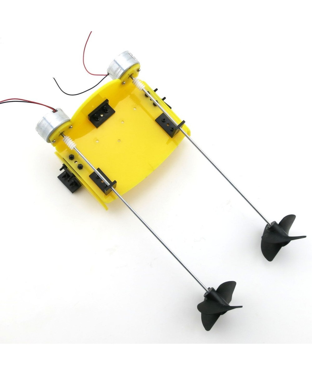 Par de motores y chassis para barco RC