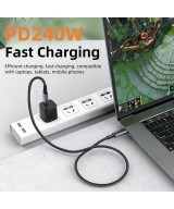 Cable USB5.0 USB-C a USB-C PD Thunderbolt 4 8K 80Gbps 240W 1.5M