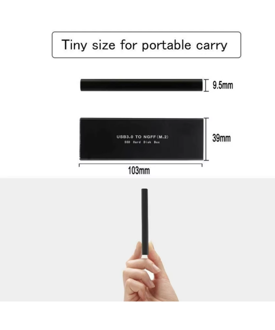 Adaptador para disco duro NGFF M.2 SATA SSD a USB 3.1 Tipo C, USB 3.0 a M.2 NGFF