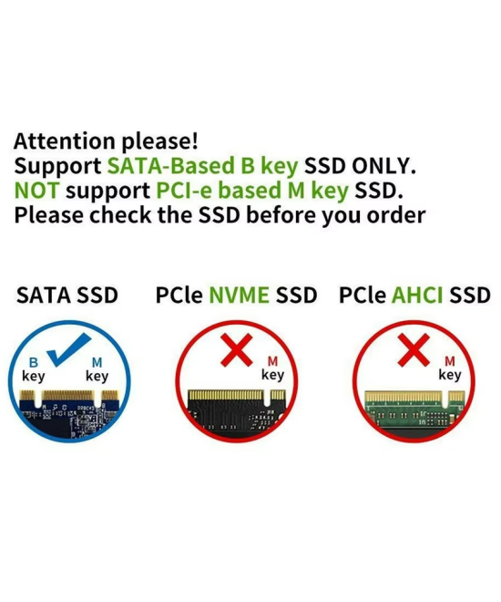Adaptador para disco duro NGFF M.2 SATA SSD a USB 3.1 Tipo C, USB 3.0 a M.2 NGFF