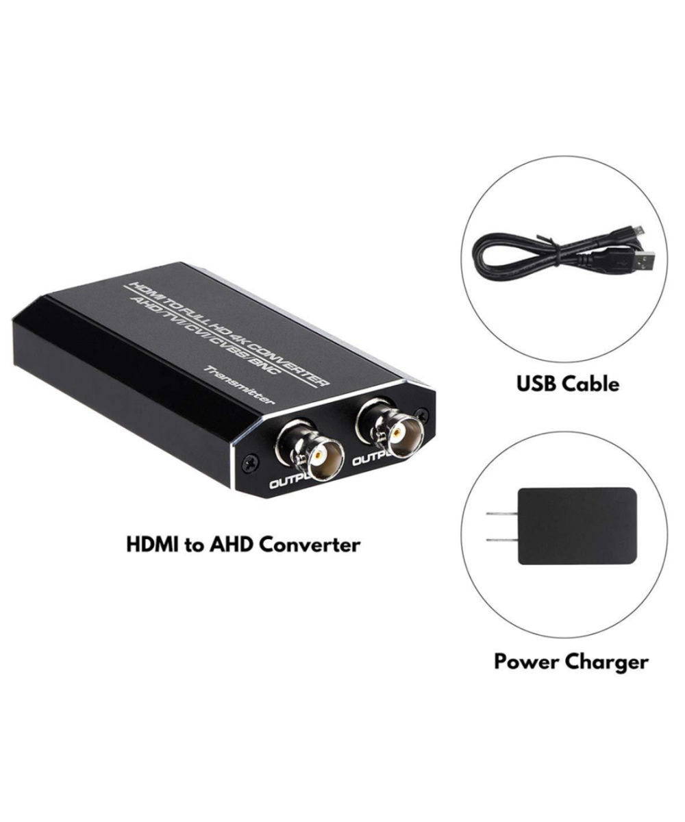 Convertidor reductor de 4K a 1080 HDMI a 2BNC Y de BNC a HDMI/BNC