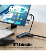 Adaptador de red y HUB RJ45 a USB / USB-C